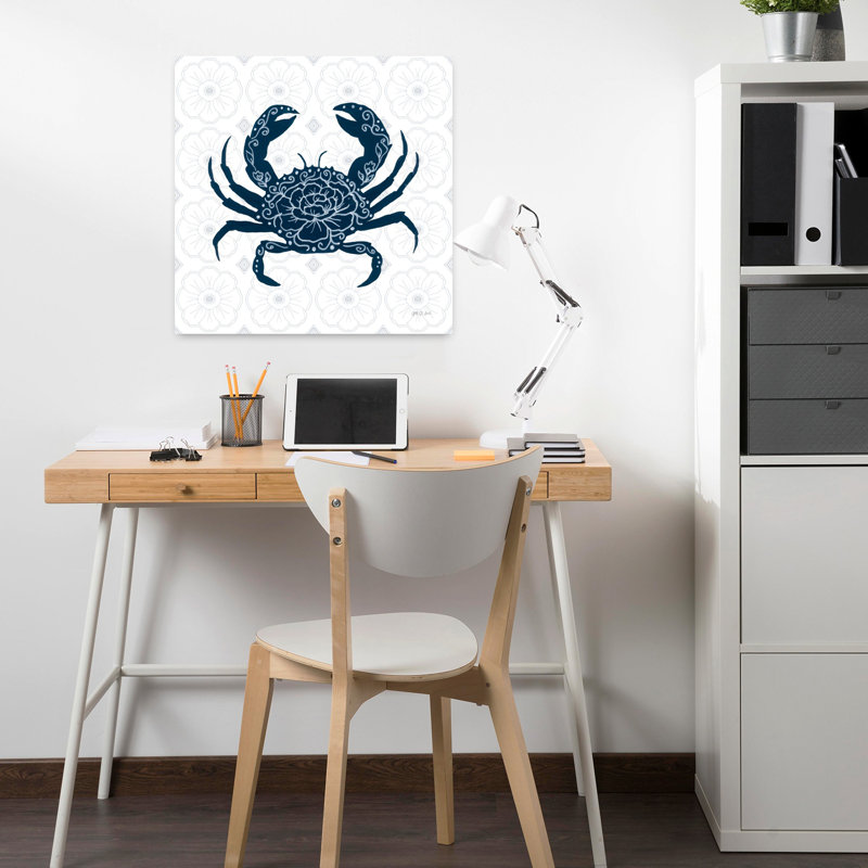 Crabe délicat littoral IV, art côtier, H 18 po x l 18 po