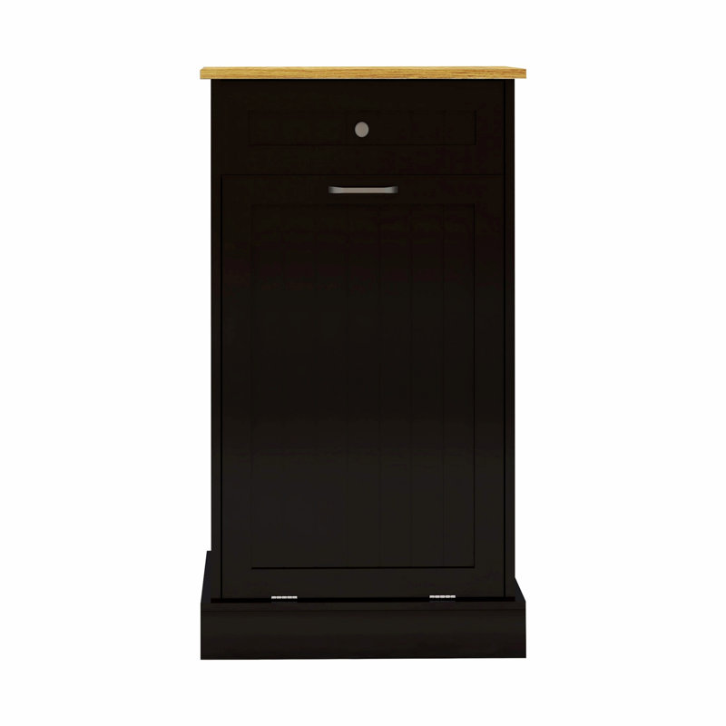 Dandrae Handle Tilt Out Trash Can - 10 Gallons, Black