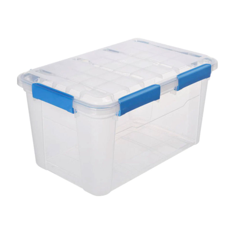 Ezy Storage Plastic Bin, 52.83 qts