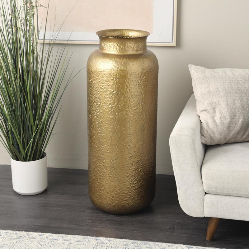 Grand vase décoratif Yasuri, H 40 po x l 15,5 po x P 15,5 po