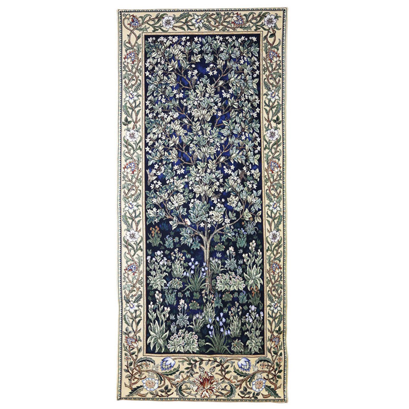 Tree of Life Blue 2 by William Morris Wall Hanging