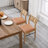 Farmhouse Solid Wood Dining Chairs With Braided Rope Backrest, Upholstered Dining Chairs For Dining Room Parlor-514316291-514316289