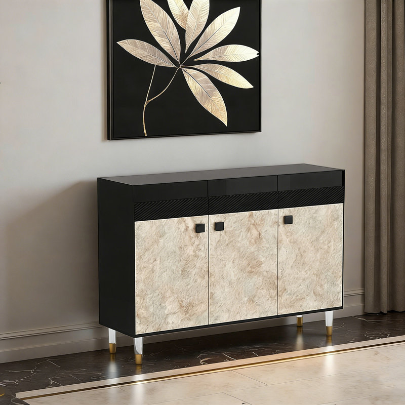 Table de buffet Aboubakr, 35.43" H x 53.15" W x 13.78" D
