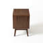 Table de chevet compacte en bois massif H 20,5 "avec tiroir et tablette ouverte MCM-1994831467-1991335339