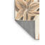 Tapis éclectique beige lavable à la machine Ottwell Amaryllis - reliure beige-1897579033