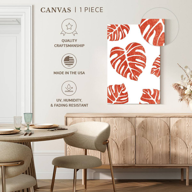Harnek Terracotta Leaves III, 51" H x 34" W