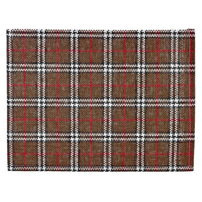 Ensemble de napperons de table de salle à manger 16 x 12 pouces, ensemble de 6 napperons de cuisine rectangulaires de style rétro, faciles à nettoyer, napperons en tissu écossais, essuyables et durables