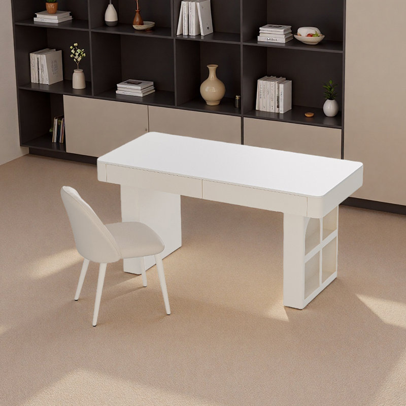 Bureau en pierre frittée de qualité supérieure, H 29,53 po x l 39,37 po x P 21,65 po