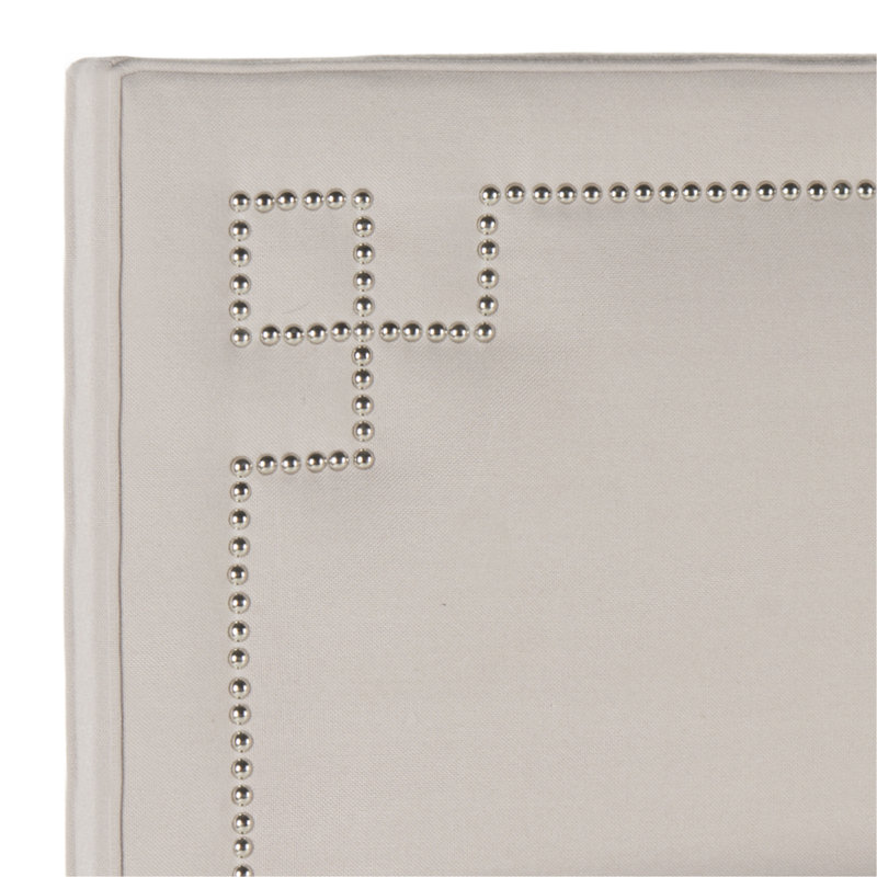 Kubrick Upholstered Headboard, Queen, Beige Linen