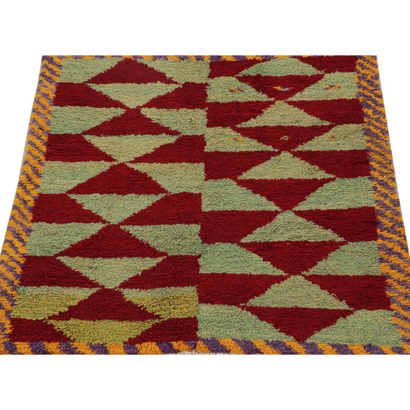 One-of-a-Kind 4'1" x 4'9" Hand Knotted Area Rug