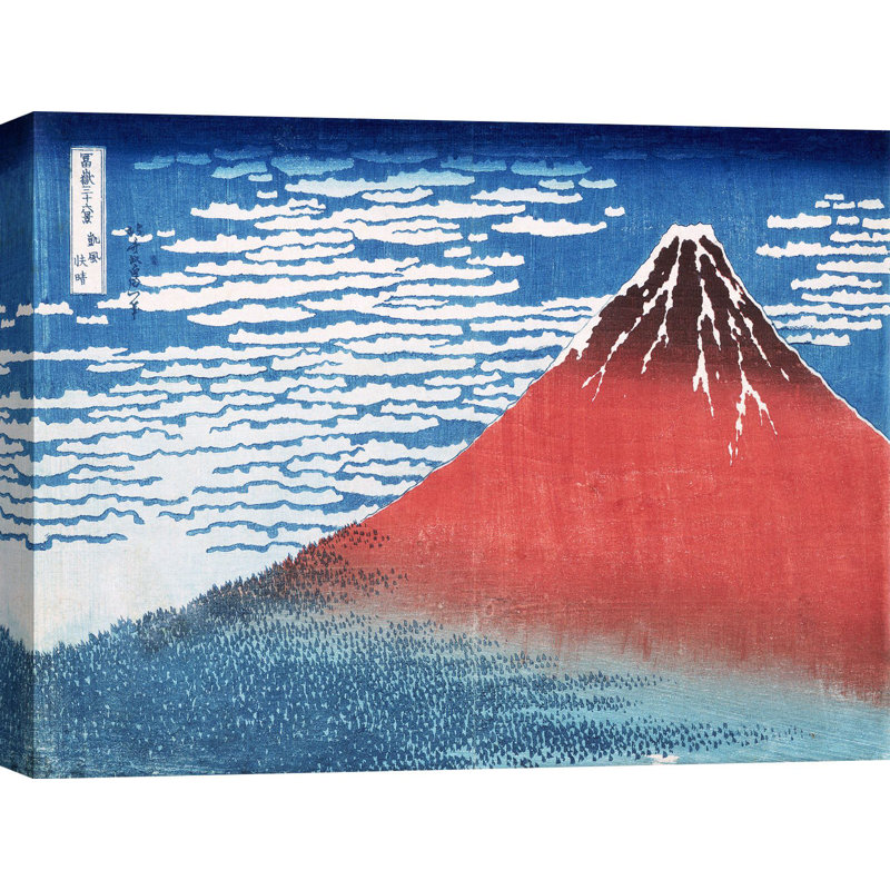 Fine Wind, Clear Morning by Katsushika Hokusai - Wrapped Canvas Painting, 70cm H x 100cm W x 4cm D
