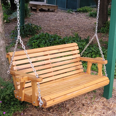 Balancelle de véranda en bois de sapin Freemont