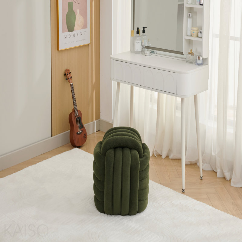 Repose-pieds / tabouret Chenille, Vert