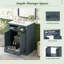Meuble-lavabo 24 po avec lavabo en céramique intégré - 2 portes, 1 tiroir basculant, meuble-lavabo pour salle de bain petite et moyenne-270981201