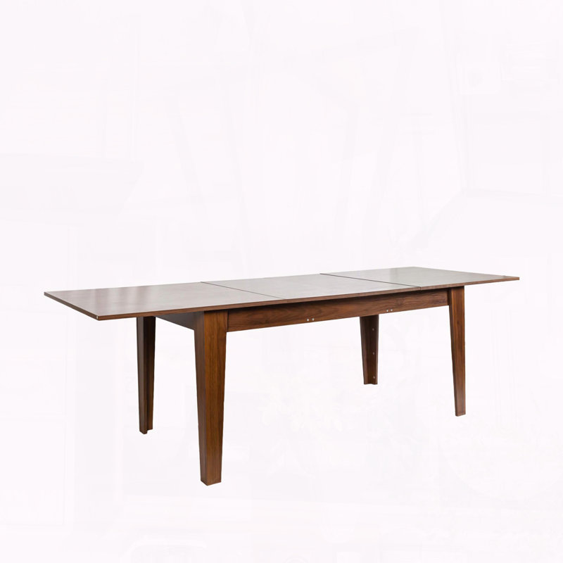 Grande table de cuisine extensible 106,3 po - Plateau grain de bois, panneau de particules 18 mm