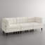 Upholstered Tufted Corduroy Modular Sectional with Pillow Back-1759689558-1759689566