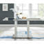 Ransart Modern Luxury Glass & Metal Dining Table Set With 6 Luxury Velvet Dining Chairs