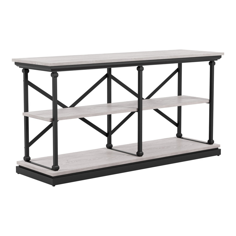 Console de 59 po Kiven, Blanc antique