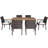 6 - Person Wicker Patio Dining Set with Rectangular Table , Cushions Included-1868478283