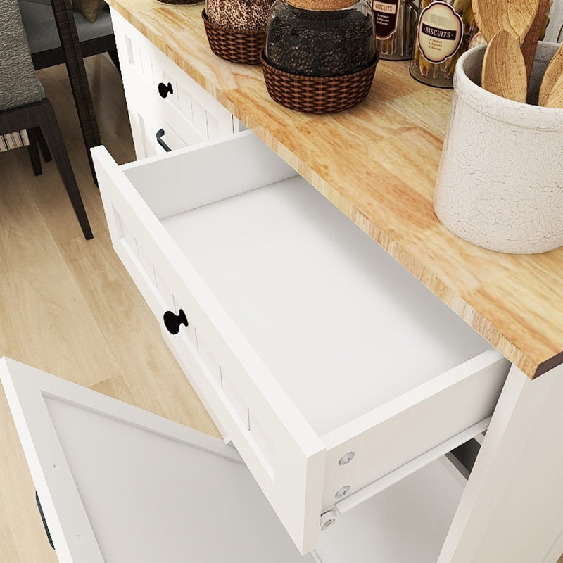 Armoire à déchets blanche moderne pour la cuisine