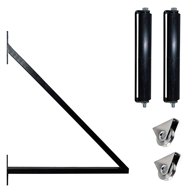 St. Louis Style Black Steel Sliding Driveway Gate with Opener