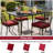 18" x 18" Outdoor/Indoor Dining Chair Cushions (4 Pack) - Water Resistant Design-128973030