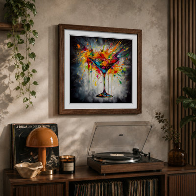Cocktail Abstract Art No.1 - Framed Print