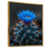 Toile avec cadre flottant or