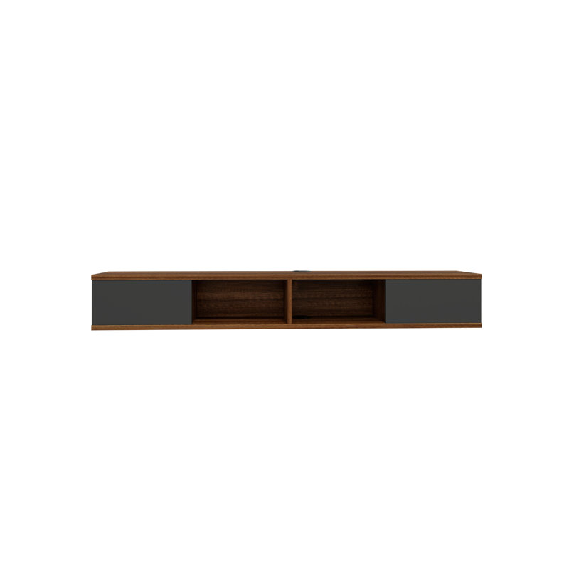 TV-Ständer Weylyn für TVs bis zu 60", Light walnut/Anthracite