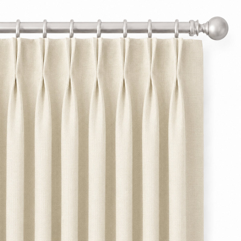 Lennon Fabric | Solid Linen Blend Fabric | Color Ivory, Ivory