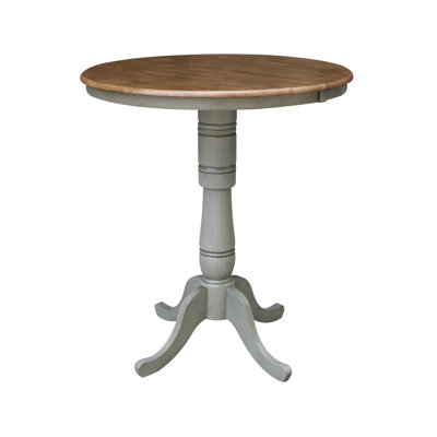  Table de salle à manger extensible à hauteur de bar en bois massif Dragana 