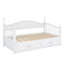 Lit de jour en bois avec couchette, lit de jour extensible avec deux tiroirs de rangement-324158088