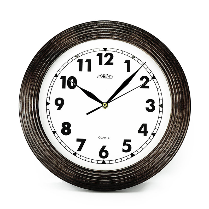 Monserrat Wood Wall Clock, Dark Brown