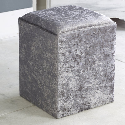 Henriquez 40 cm W Velvet Square Ottoman
