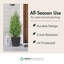 Paquet de 2 jardinières à arrosage intérieur et extérieur, Sonata, noir-2057923941