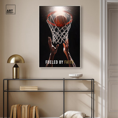 "Carburant" par Faith Basketball, art mural sur toile par Art Remedy
