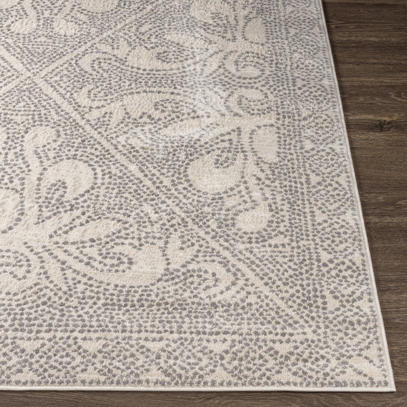 Ashelyn Katharine Oriental Beige Area Rug, Rectangle 5'3" x 7'1"