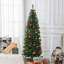 Grand arbre de Noël artificiel à ouverture automatique avec 1298 branches et base en acier-2068900134