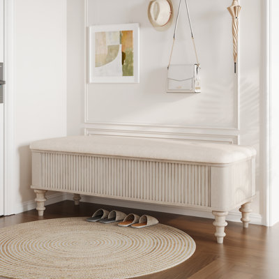 Banc de rangement avec repose-pieds Luxury
