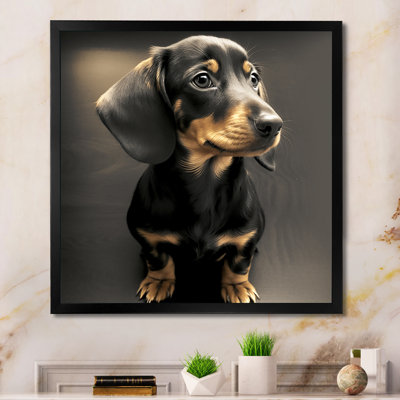 " Cute Daschund Portrait "