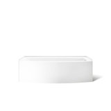 Expanse 60" x 38" Curved Integral Apron Bathtub