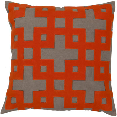 Cotton Geometric Throw Pillow