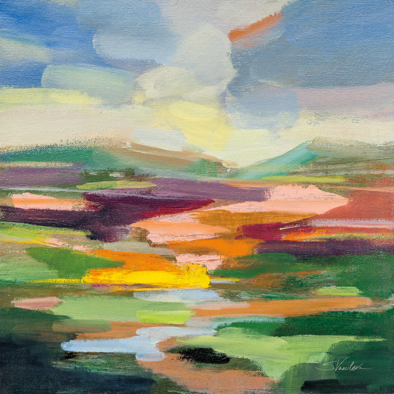 Gutha Spring Hues I - impression sur toile tendue, H 20 po x l 20 po