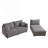Combination Style Sofa, Modern Minimalist Sofa With 2 Comfort Cushions With Usb & C Charging Ports-190455243