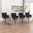 4-Piece Bar Stool Set With Bentwood Legs And Plush Cushions-1124988082