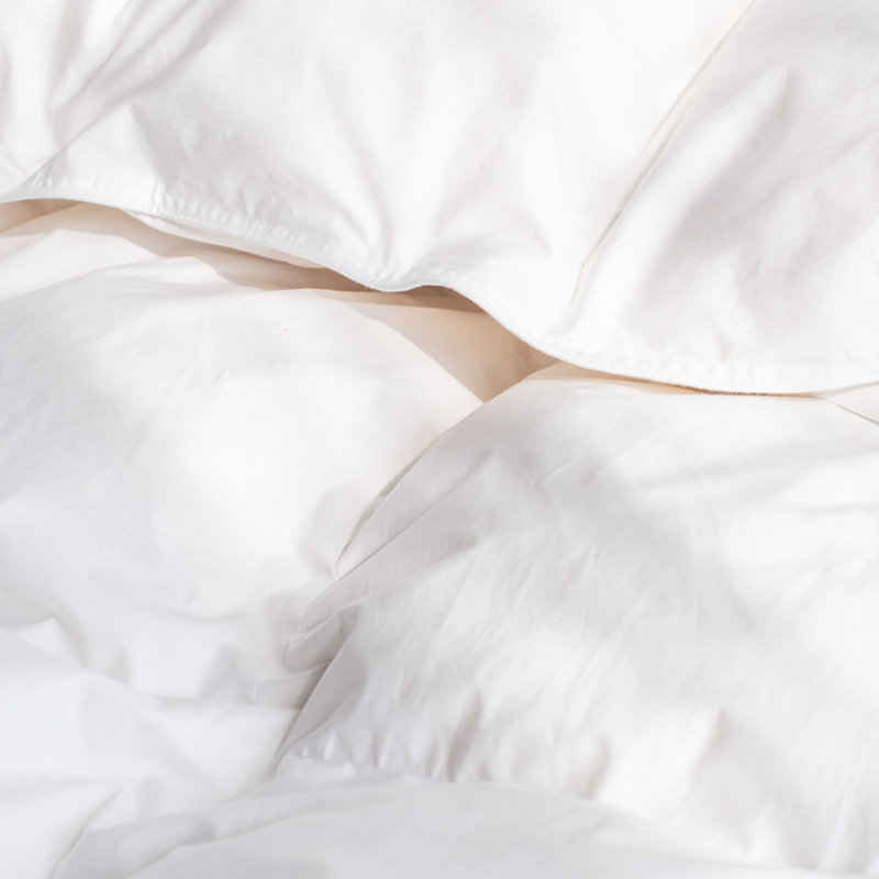 Twin Extra Warm White Cotton Feather & Down Duvet Comforter