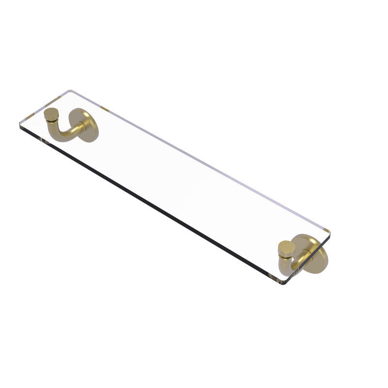 Tioga Bracket Shelf, Satin Brass