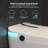 Elongated Tankless Smart Toilet with Bidet Wash, Heated Seat, Powerful 1.28 GPF Auto Flush, Warm Air Dryer, Foot Sensor Flush & Night Light (Remote Included)