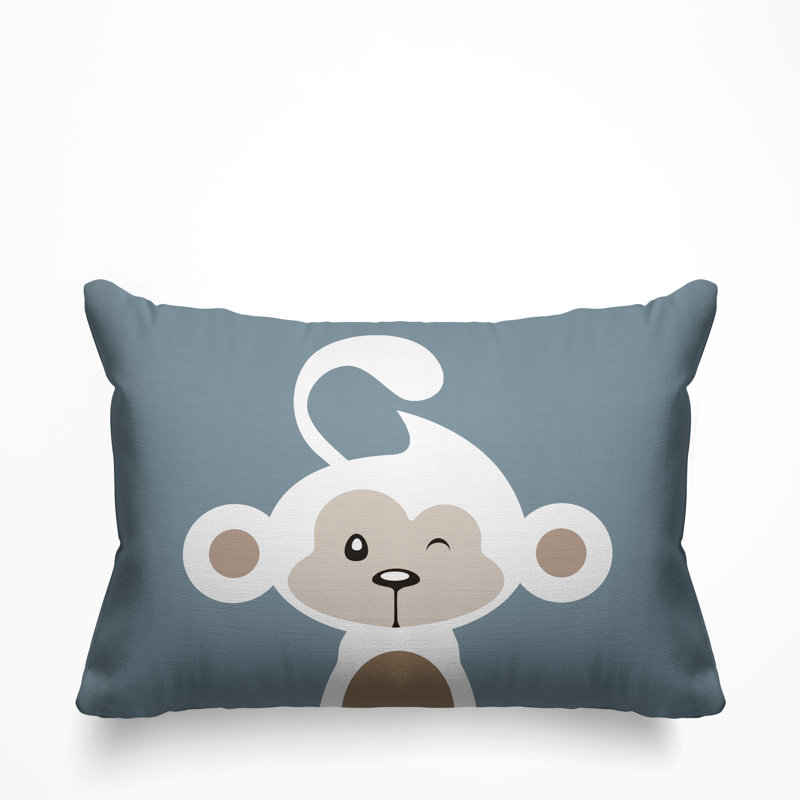 Coussin intérieur Ollie, Bleu marine, 14 po x 20 po, Rectangle