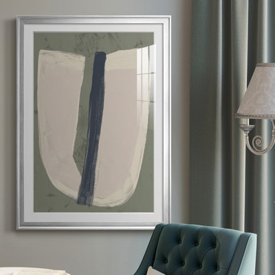 Paper Slice III - Matted and Framed Under Acrylic Glass, Large Living Room Wall Art
